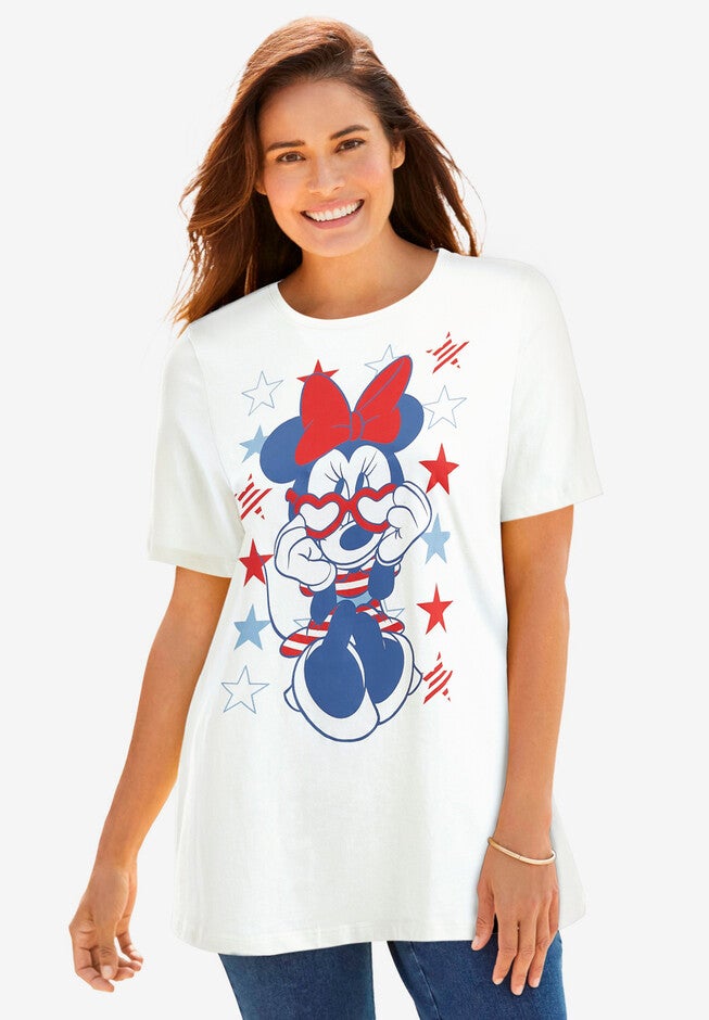 Red, White & Blue Minnie Tee, WHITE MINNIE, hi-res image number null