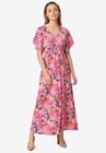 Knit Tie-Back Maxi, ROSE MULTI PRINT, hi-res image number null