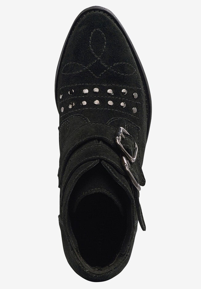 Two Buckle Suede Bootie, , alternate image number null