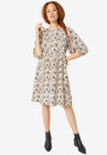 Keyhole A-line Dress, , alternate image number null