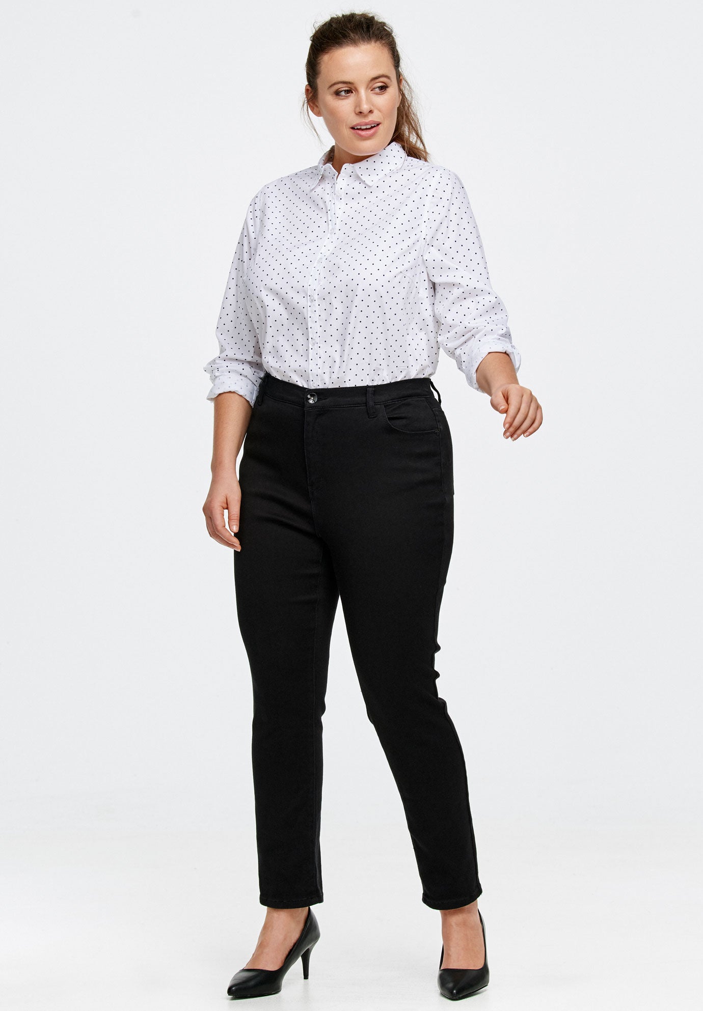 High-Waist Skinny Jeans, , alternate image number 2