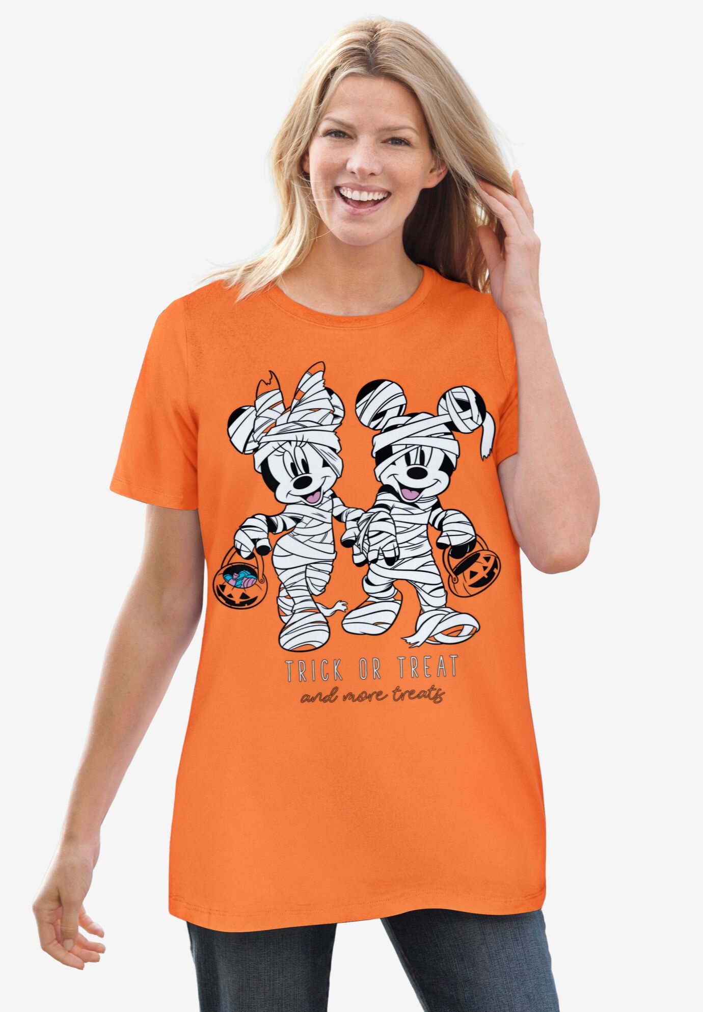 Disney Orange Mickey Mummy Tee, ORANGE MICKEY MUMMY, hi-res image number 0