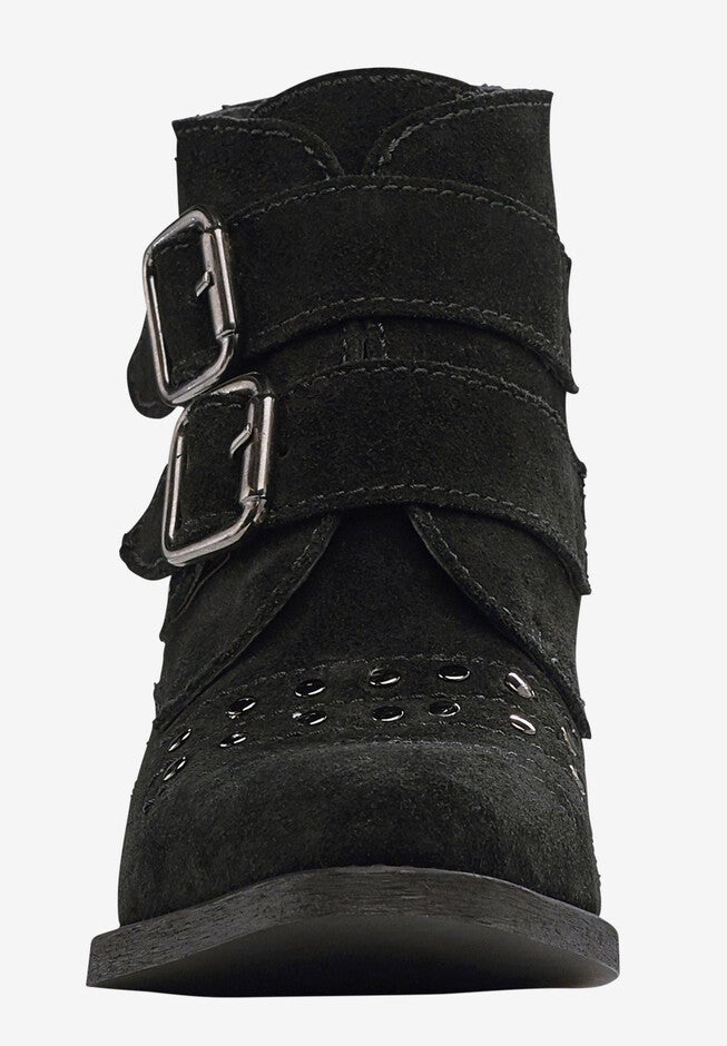 Two Buckle Suede Bootie, , alternate image number null