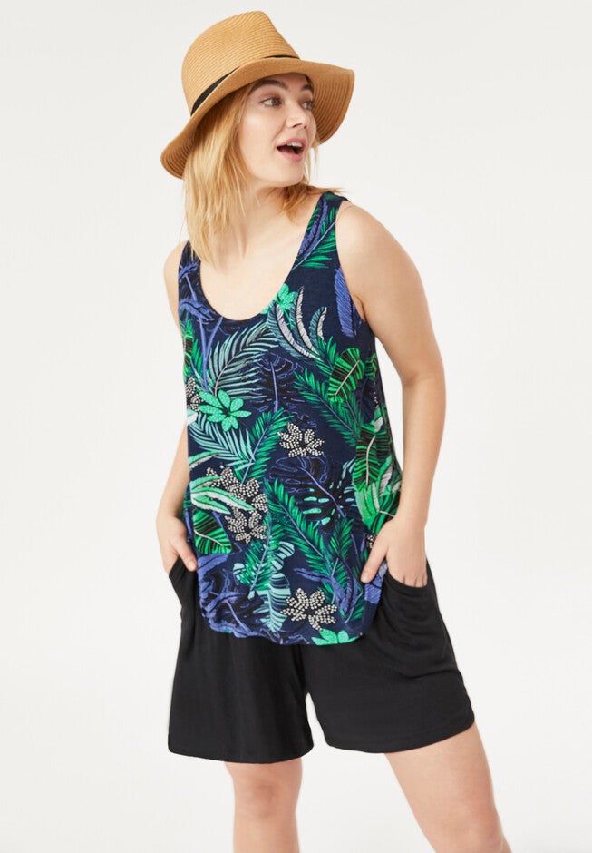 A-Line Tank and Flowy Short Set, , hi-res image number null