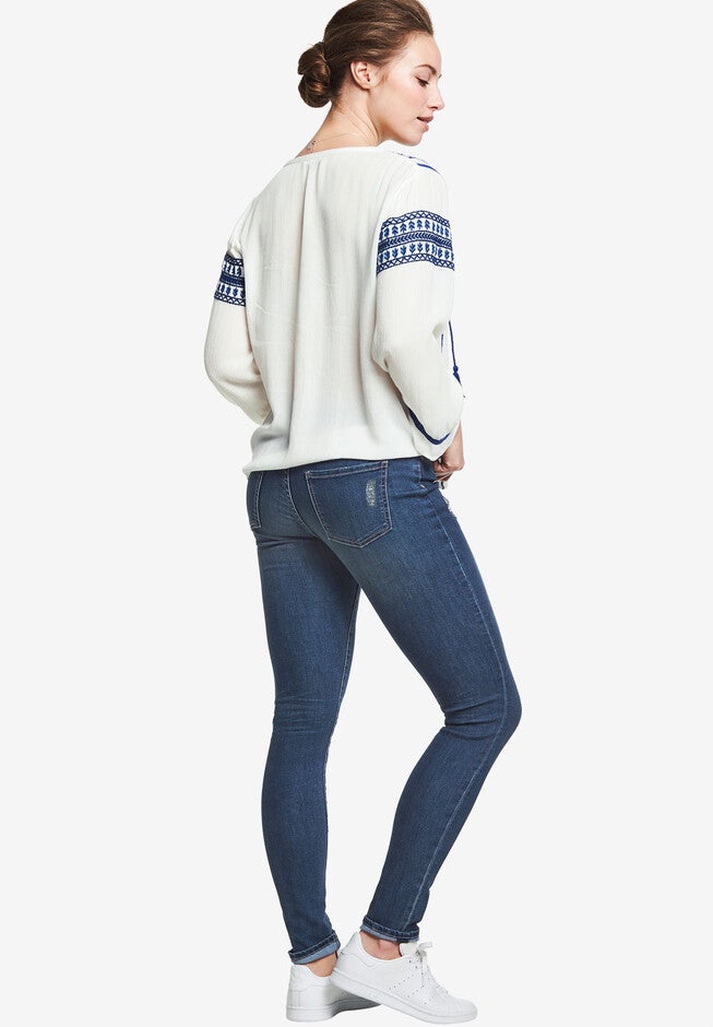 Distressed Skinny Jeans, , on-hover image number null