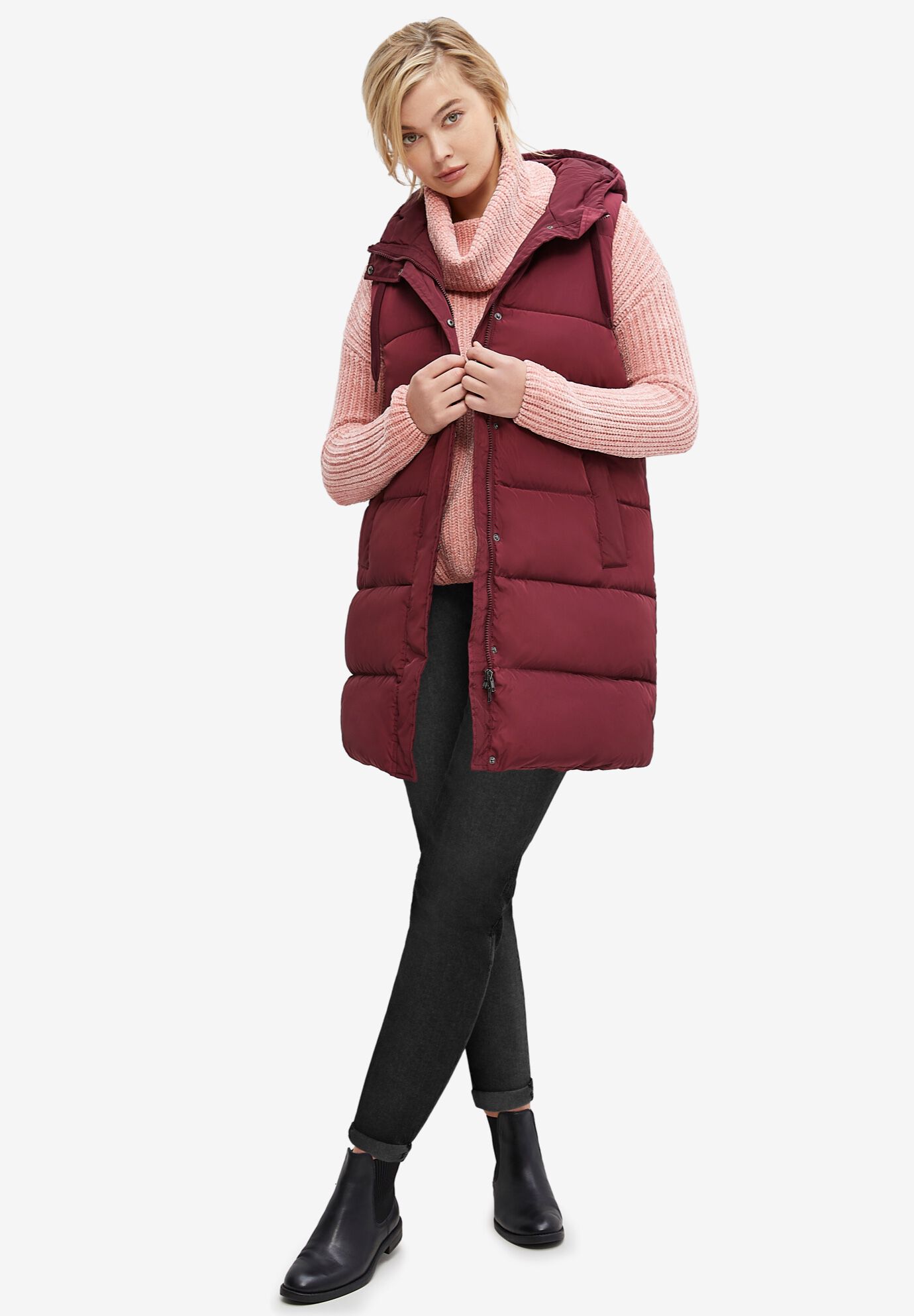 Jessica long length jacket with shawl collar hood store