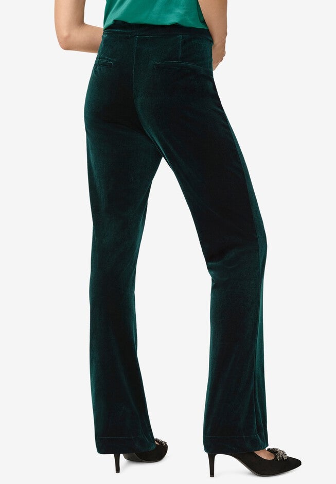 Velvet Wide Leg Pants, , on-hover image number null
