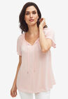 Flutter Sleeve Blouse, MISTY ROSE, hi-res image number null