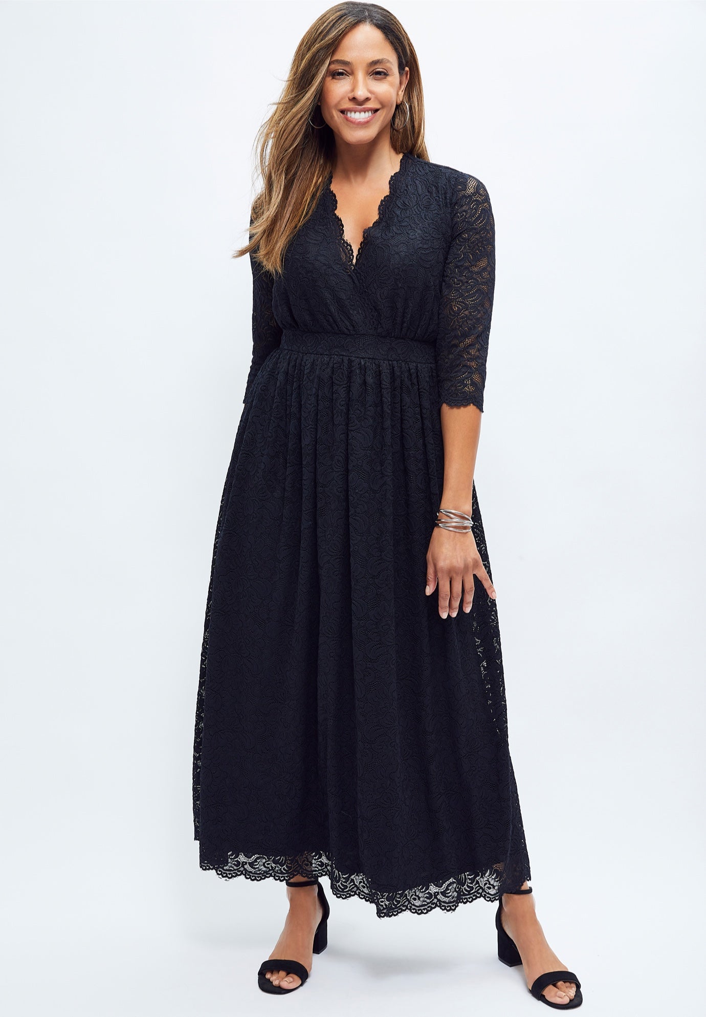 Stretch Lace Maxi Dress image number 0