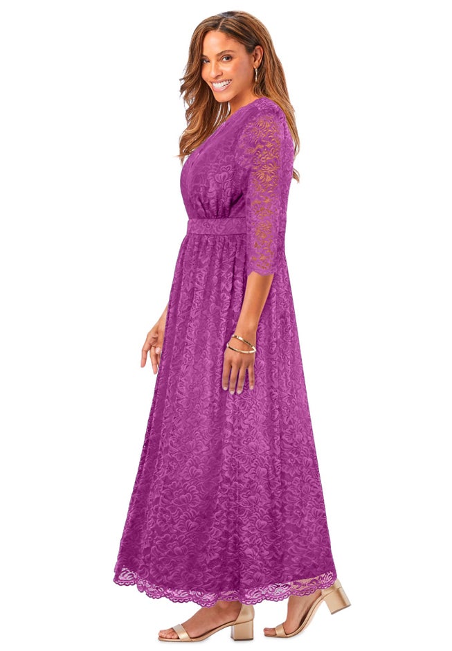 Stretch Lace Maxi Dress image number 2