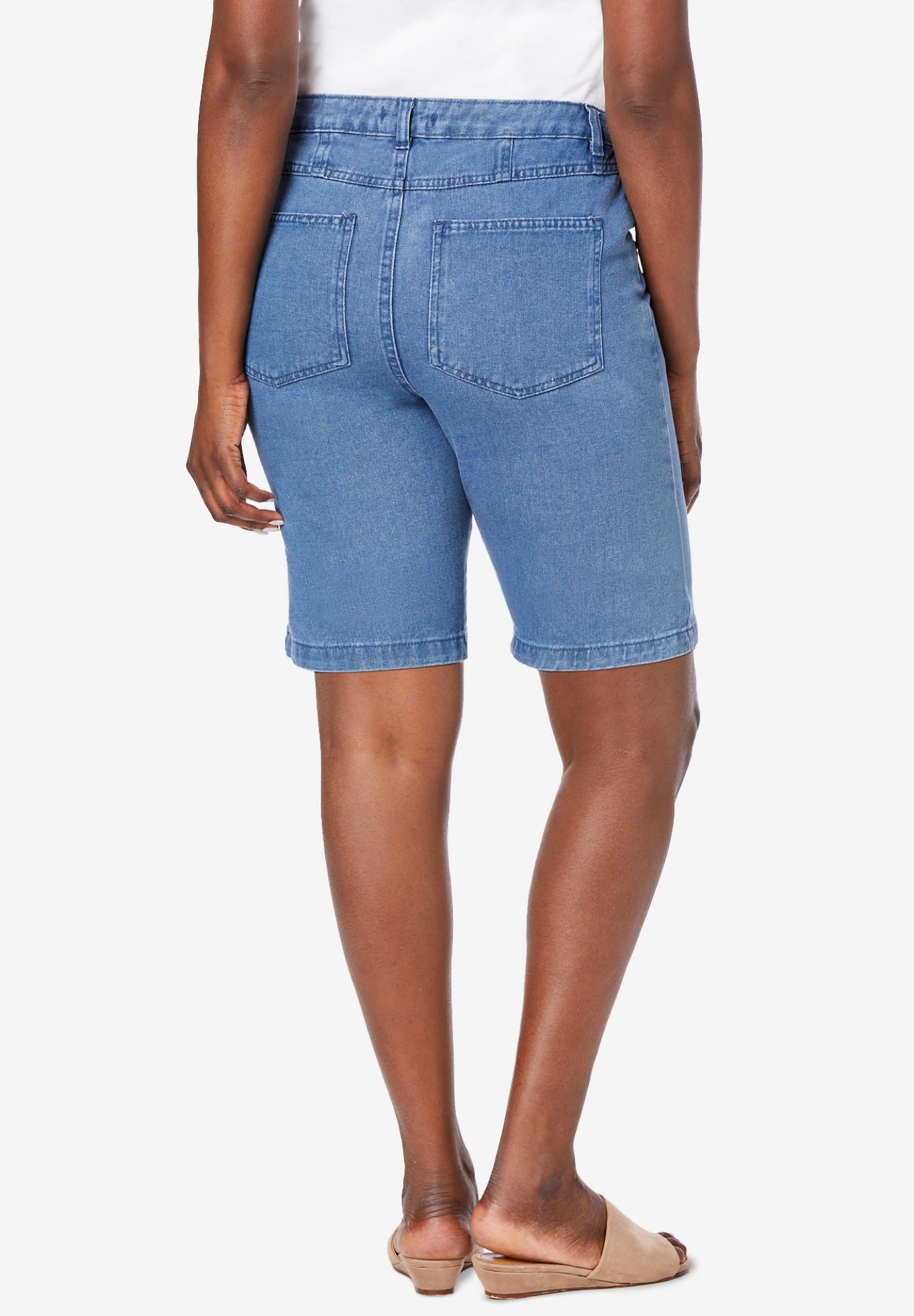 Classic Cotton Denim Shorts image number 1