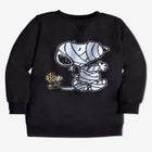 Peanuts Long-Sleeve Fleece Sweatshirt Black Mummy Snoopy image number null