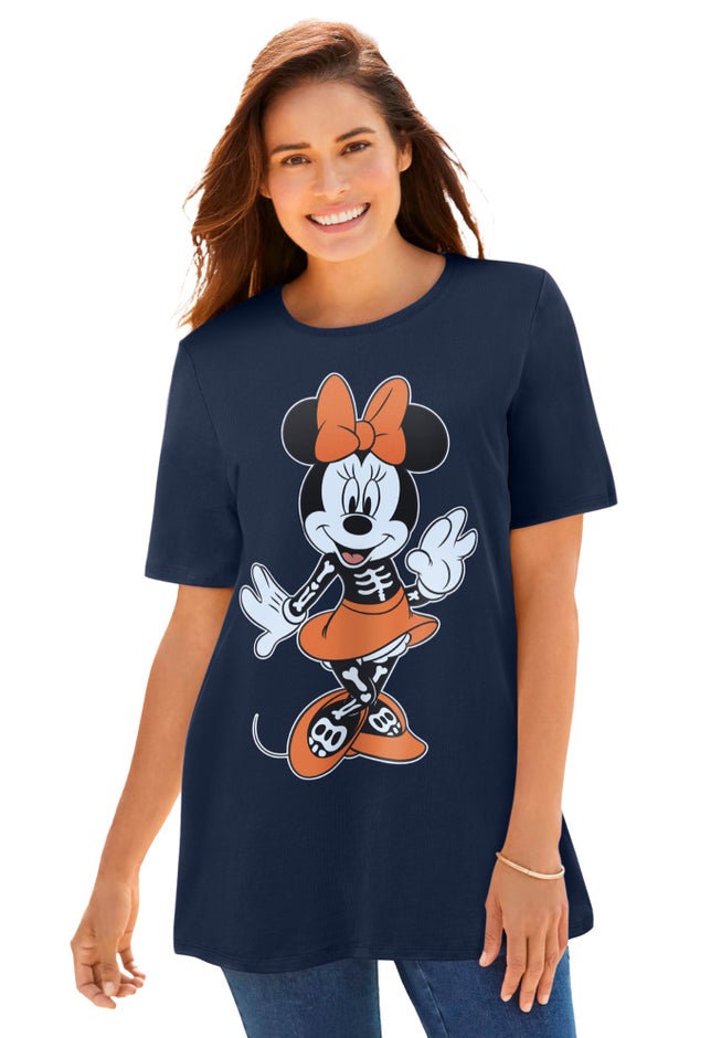 Disney Halloween Minnie Bone Tee image number null