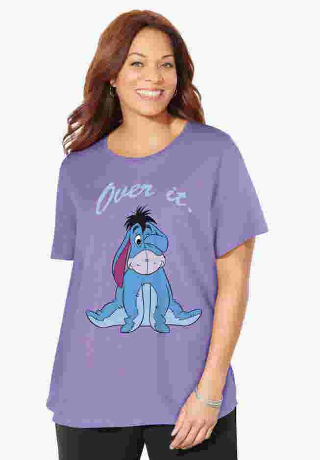 Purple Eeyore Crewneck Tee image number 0