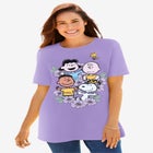 Purple Peanuts Friends Crewneck Tee image number null