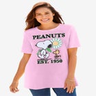 Light Pink Snoopy Crewneck Tee image number null