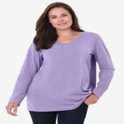 Perfect Long-Sleeve V-Neck Tee image number 4