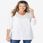 Perfect Long-Sleeve V-Neck Tee image number 0