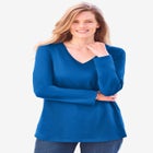 Perfect Long-Sleeve V-Neck Tee image number 6