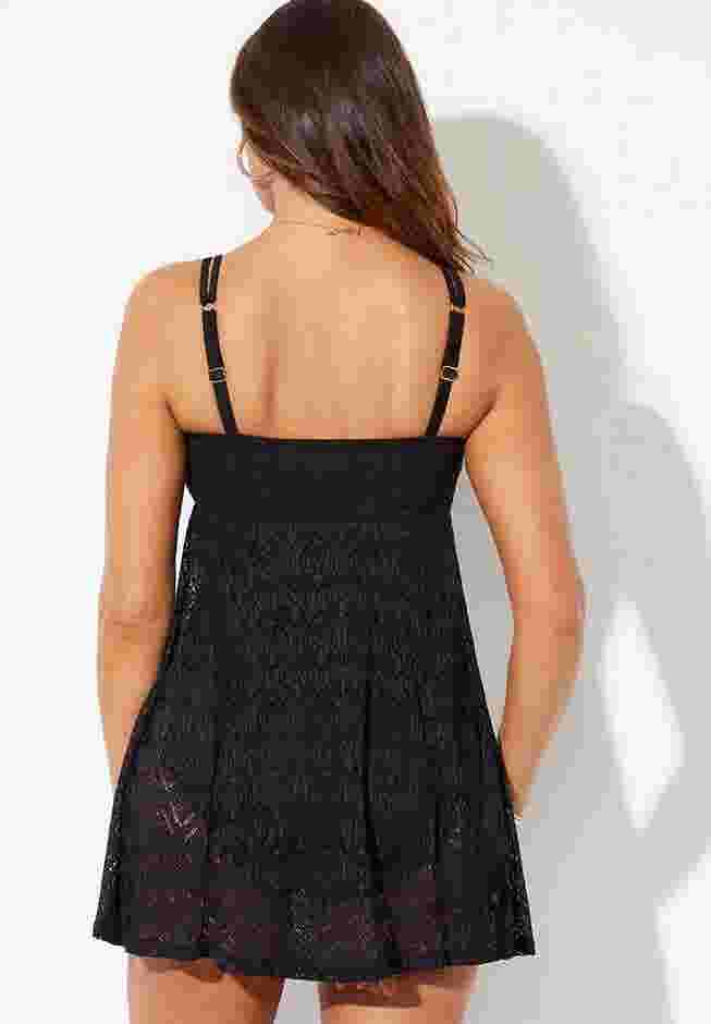 Crochet Lingerie Strap Swimdress image number 1