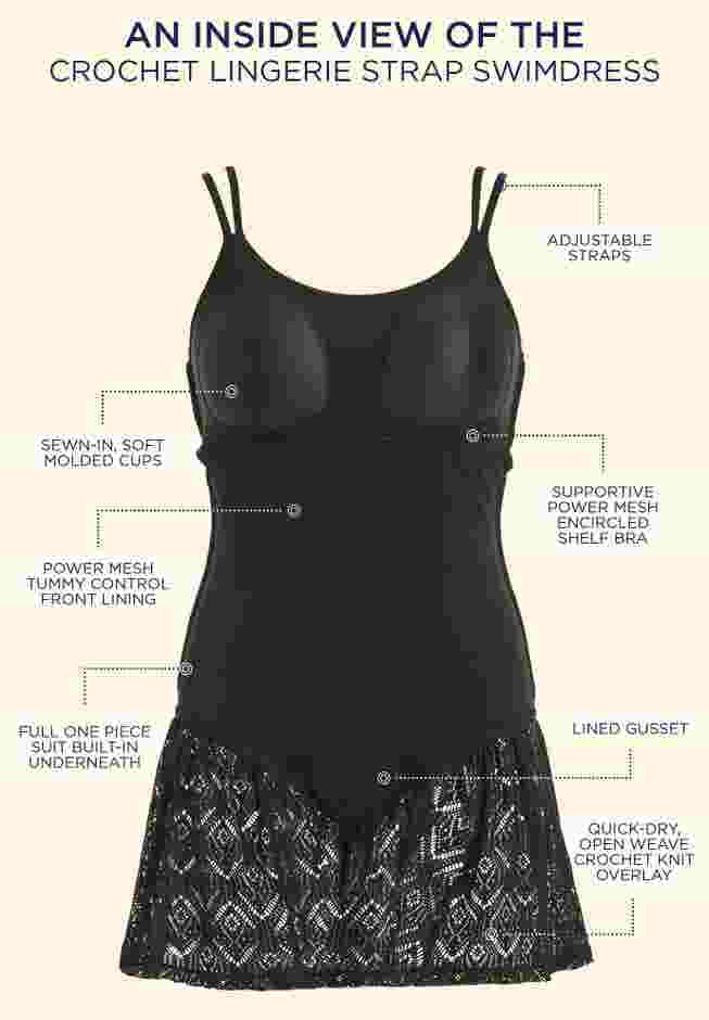 Crochet Lingerie Strap Swimdress image number 3