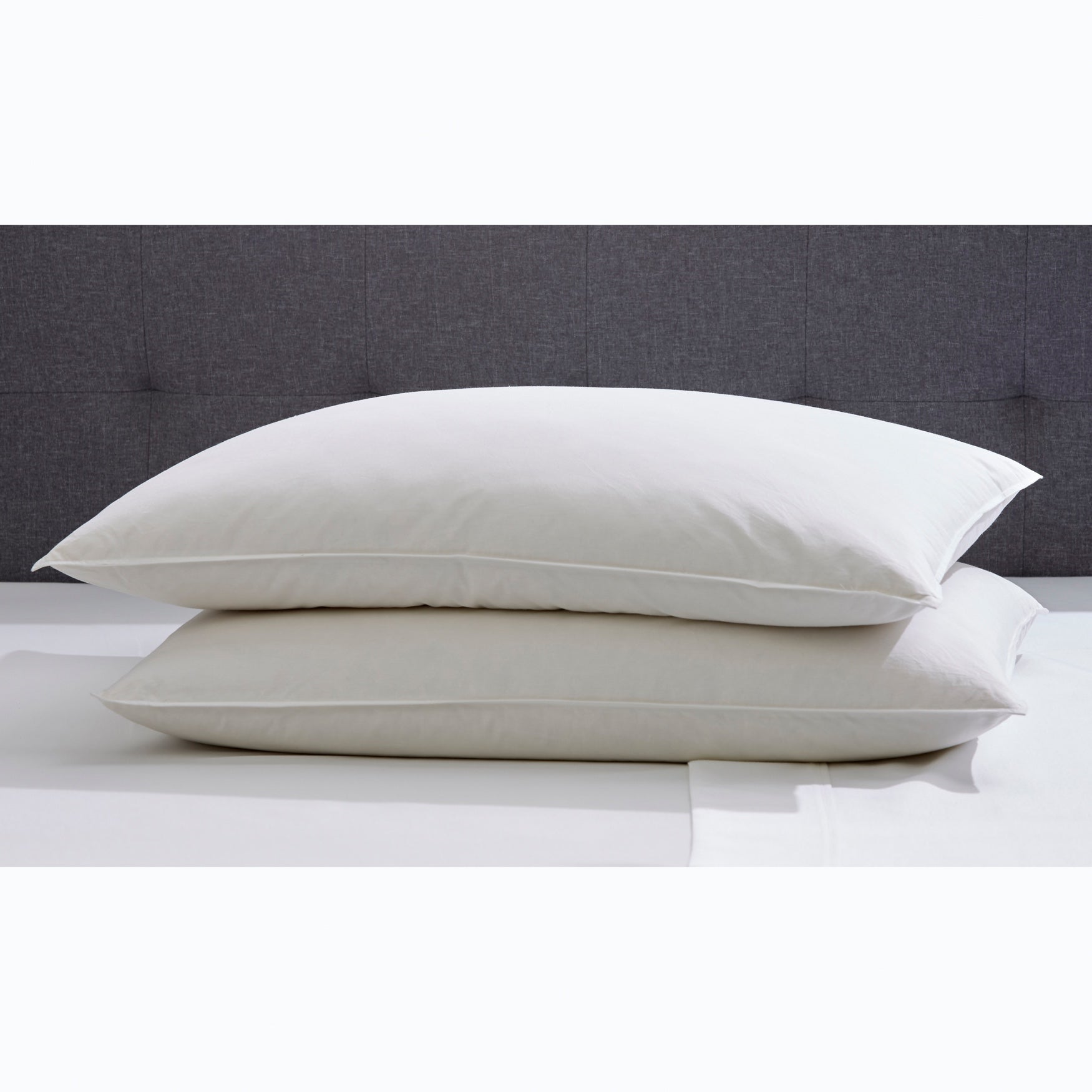 2-Pack Quilless Feather-Filled Pillows image number 0