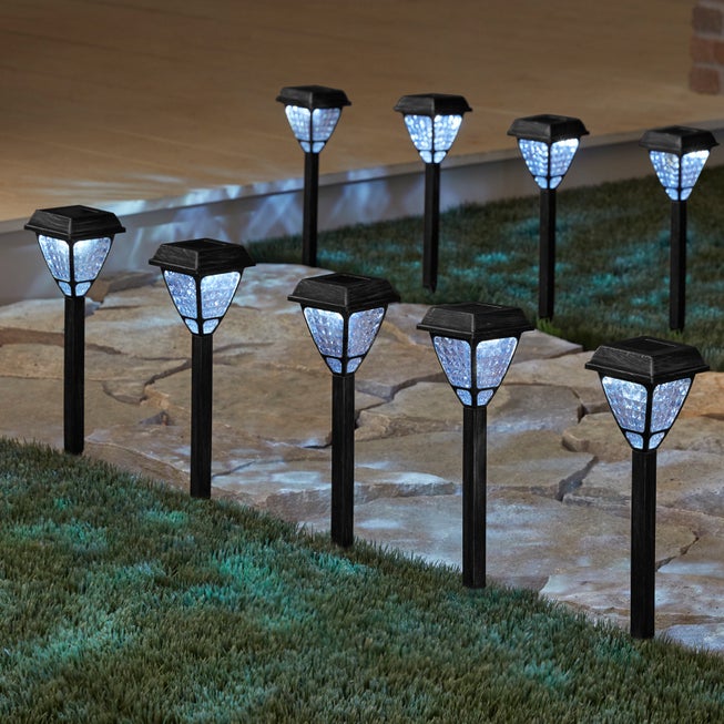 Black Solar Lights, Set of 8 image number null