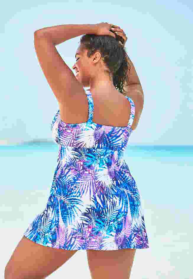 Loop Strap Two-Piece Swim Dress image number 1