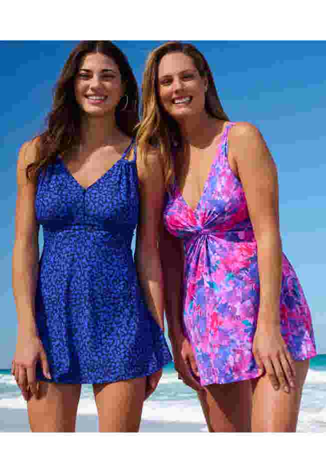 Loop Strap Two-Piece Swim Dress image number 5