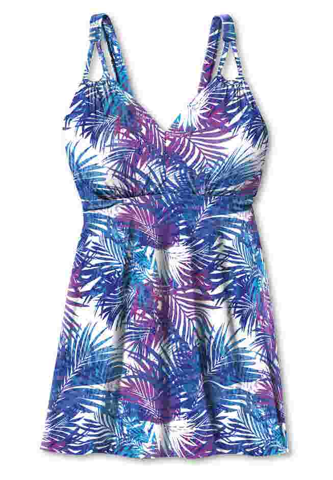 Loop Strap Two-Piece Swim Dress image number 2