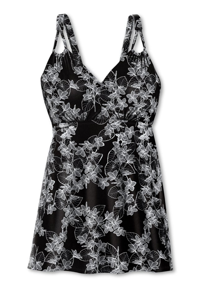Loop Strap Two-Piece Swim Dress image number 3
