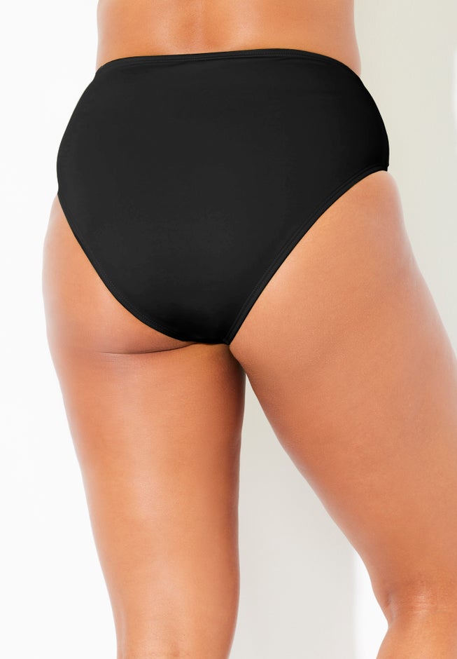 High Waist Chain Accent Tummy Control Swim Brief image number 1