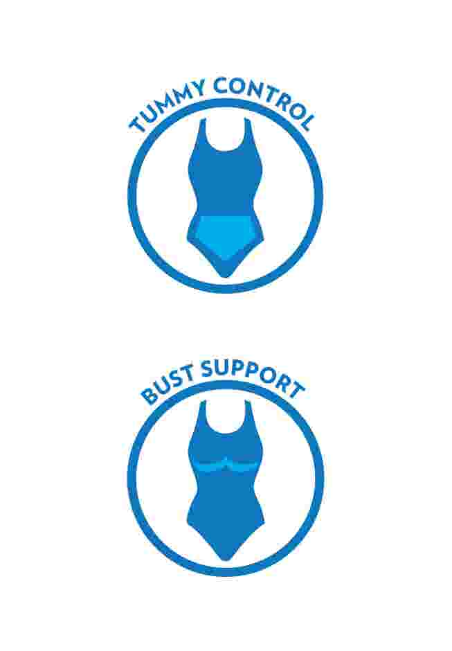 Ruffle-Tier Swimsuit with Sewn-In Bra  image number 1