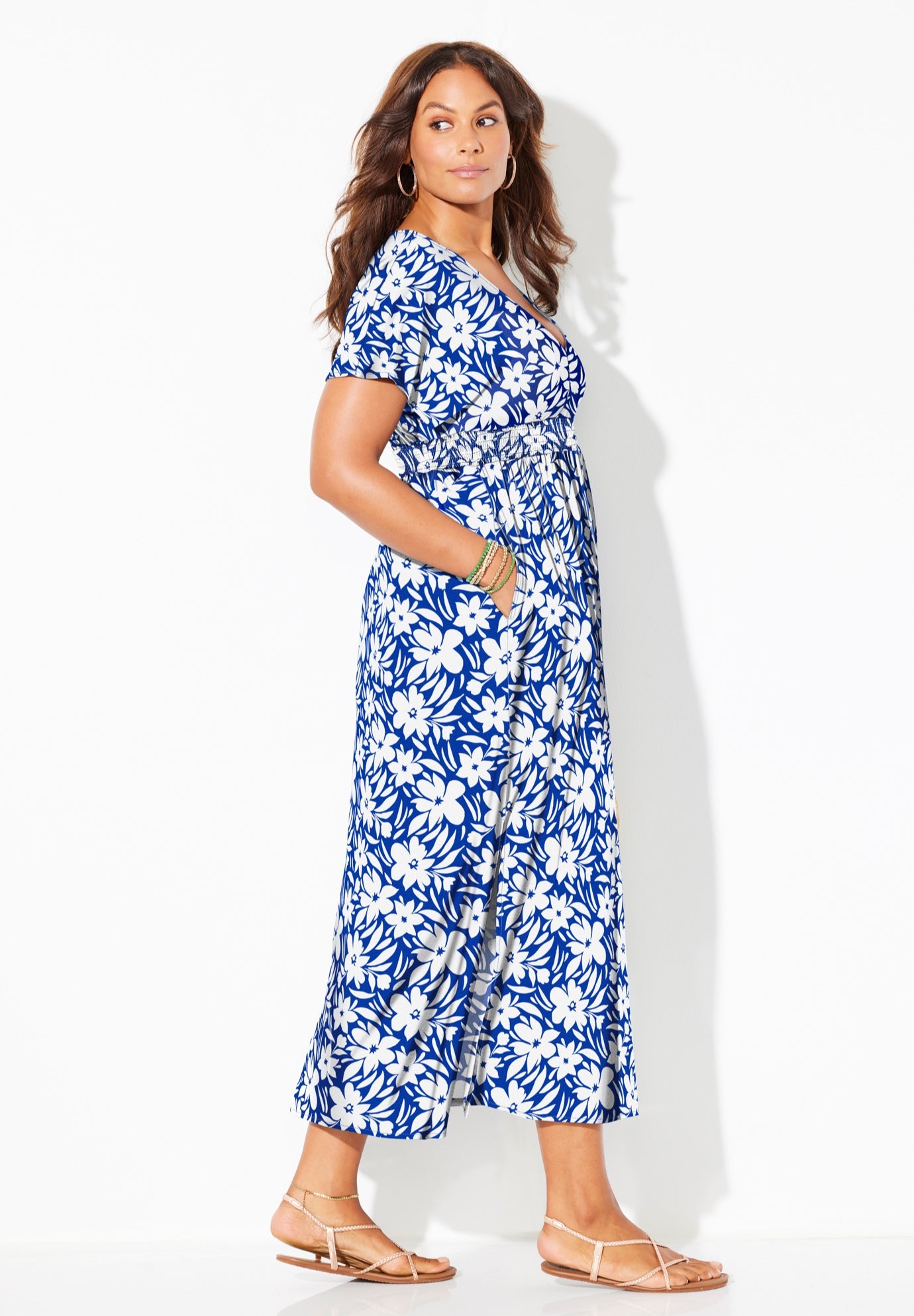 Pack & Go Wrinkle-Resistant Maxi Cover Up Dress image number 3