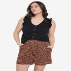 Pull-On Knit Shorts With Pockets image number null