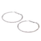 Rhinestone Hoop Earrings image number null