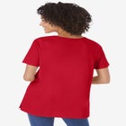 Perfect Short-Sleeve Keyhole Tee image number null