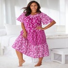 Tiered Print Lounger image number null