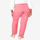 Lace Trim Classic Denim Jean image number null