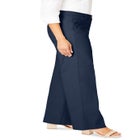 Stretch Cotton Chino Wide-Leg Trouser image number 3