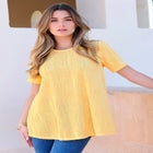 Textured Knit Swing Tee image number null