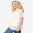 Allover Lace Swing Tee image number null