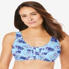 3-Pack Front-Close Cotton Wireless Bra image number 3