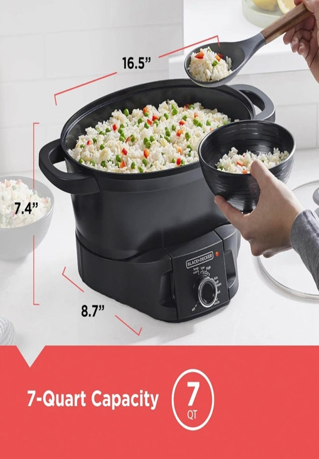 Black & Decker 7QT Multicooker Heat and Eat Technology image number 3