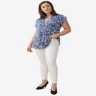 V-Neck Tunic With Gathered Bodice image number null