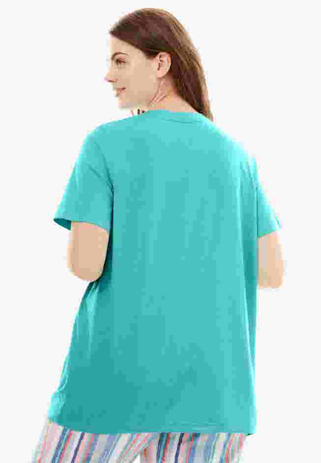 V-Neck Sleep Tee  image number 1