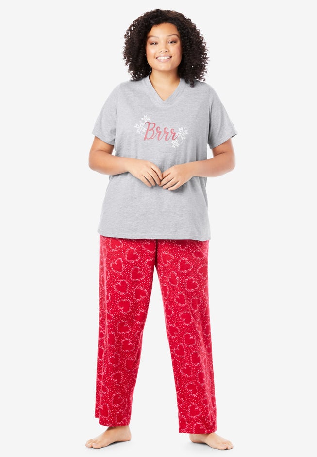 V-Neck Sleep Tee image number null