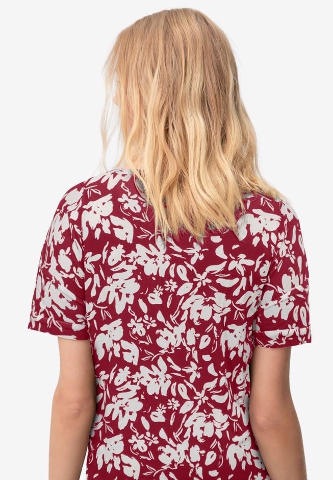 V-Neck Tunic With Front Inverted Pleat image number 1