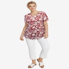 V-Neck Tunic With Front Inverted Pleat image number null