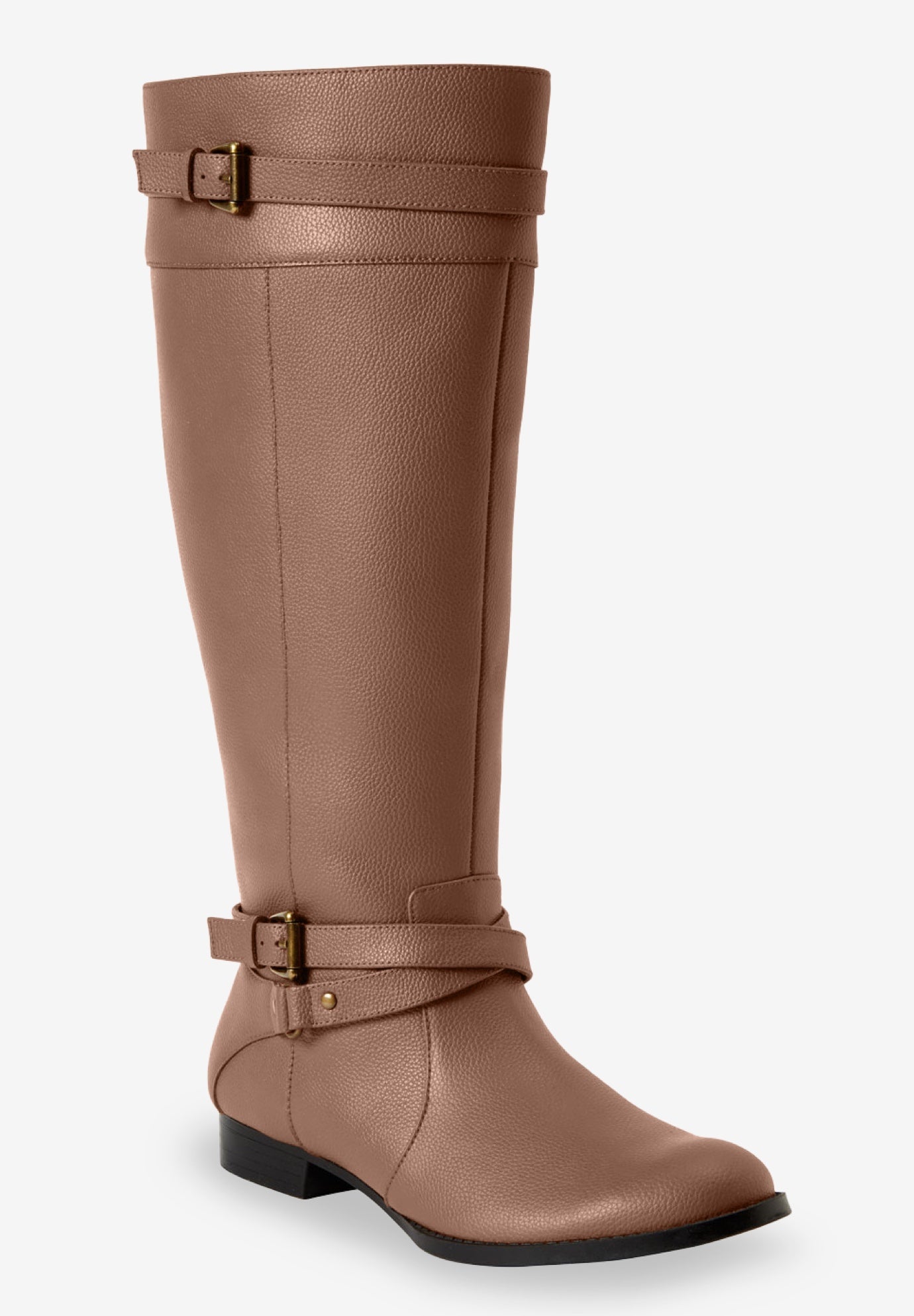 The Janis Tall Wide Calf Leather Boot By Comfortview image number 0